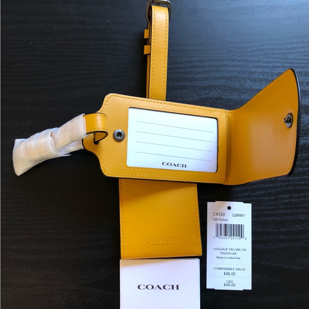 2 NWT Coach Travel Tags